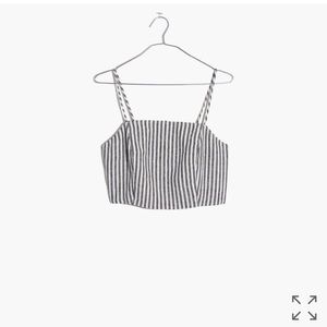 Madewell crop top in Rhoda stripe